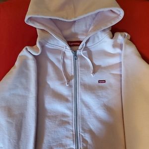 Supreme Zip up light Pink Hoodie XL